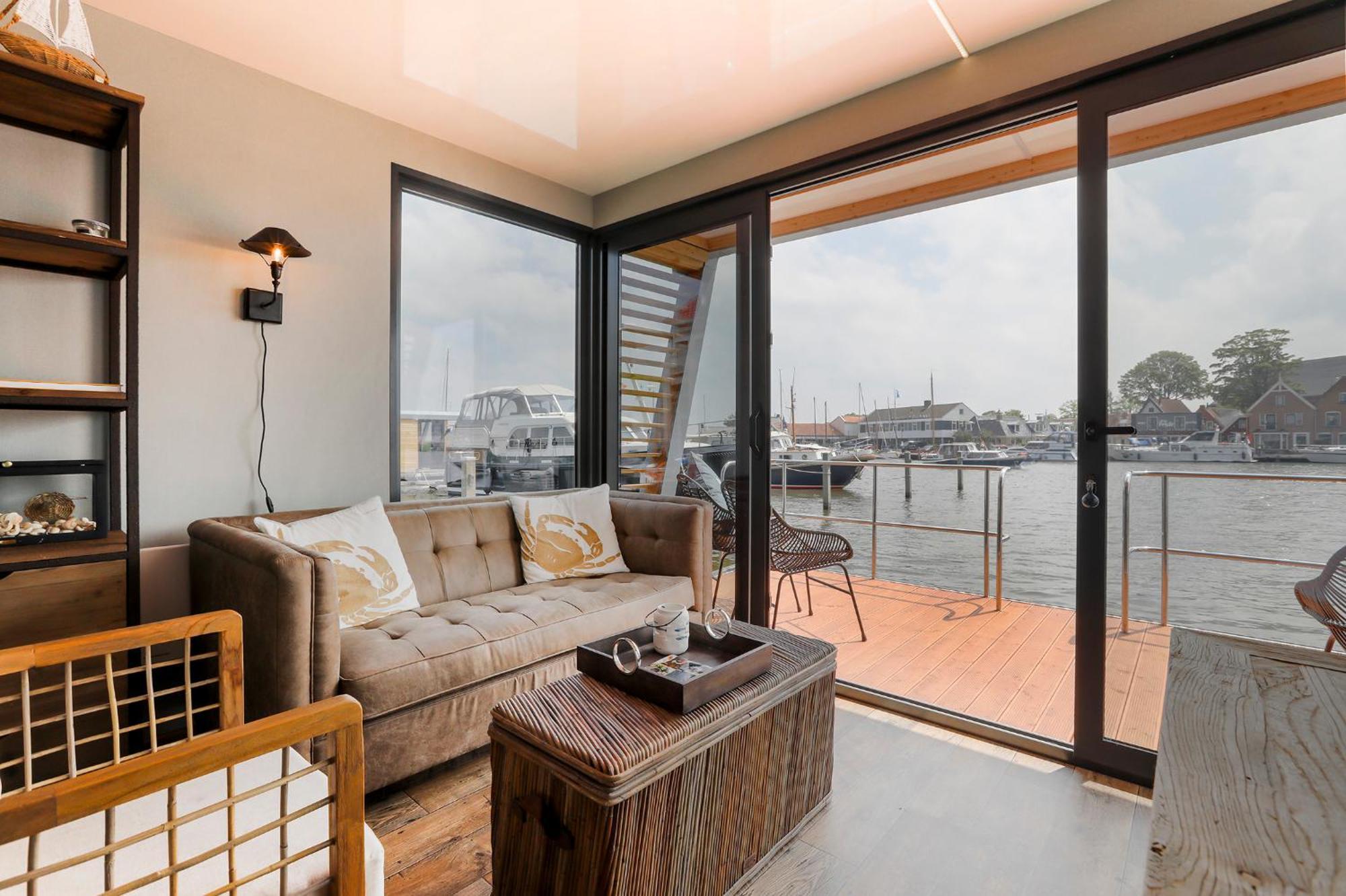 Luxe Houseboat Skoft Hotel Grou Bagian luar foto